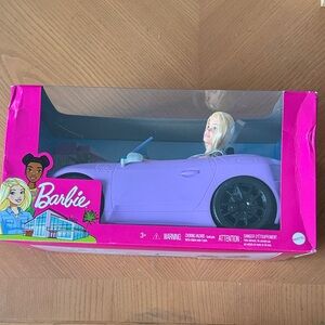 Barbie Pink and Purple Sports Car with Doll